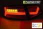 Preview: LED Lightbar Design Rückleuchten für Audi A6 4F (C6) Facelift 08-11 Limousine rot/rauch